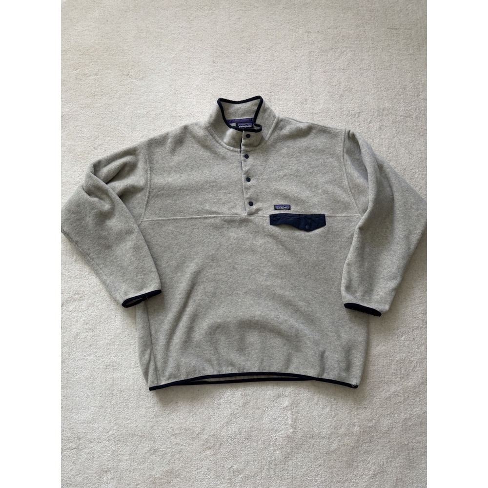 Patagonia Synchilla 1/4 Snap Men's XXLarge Grey Fleece Pullover